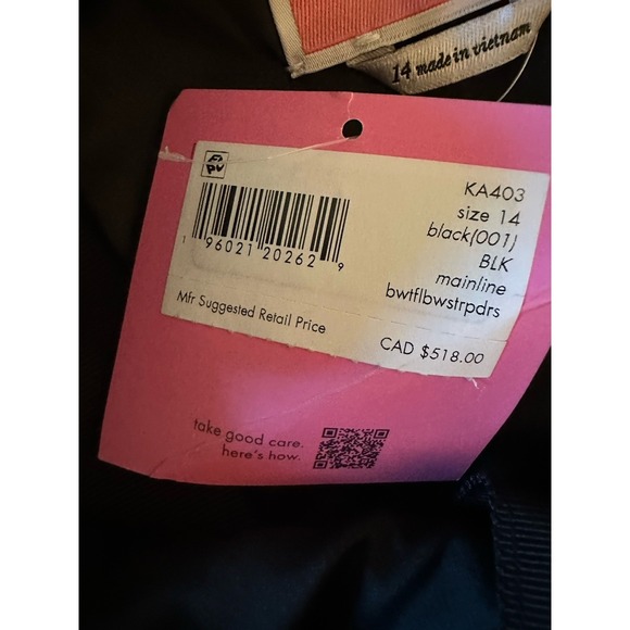 Kate Spade Bowtiful Bow Strap Dress Black Cocktail Party Sz 14 NEW $375 - Picture 6 of 11